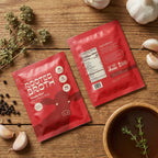 Classic Beef broth packets with garlic and herbs